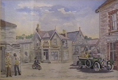 The Clock House, Wrington  watercolour